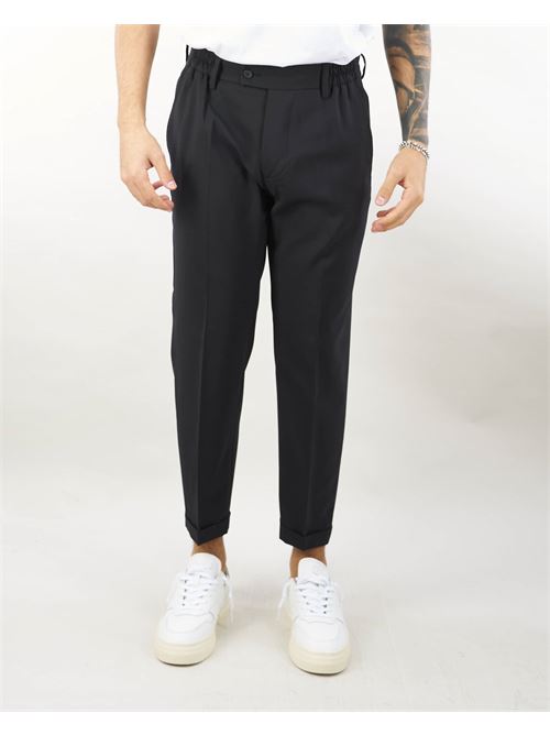 Virgin wool trousers with elastic waistband Yes London YES LONDON | Pants | XP326799